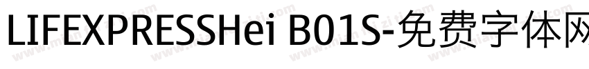 LIFEXPRESSHei B01S字体转换